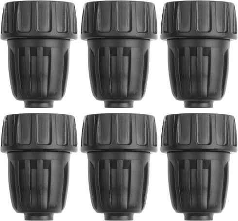 6PCS 1/2 Inch Drip Irrigation Tubing Faucet Adapter 3/4 Inch Female Pipe Thread to 1/2 Inch Drip Irrigation Tubing Adapter 3/4 Inch Faucet Connect...