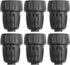 6PCS 1/2 Inch Drip Irrigation Tubing Faucet Adapter 3/4 Inch Female Pipe Thread to 1/2 Inch Drip Irrigation Tubing Adapter 3/4 Inch Faucet Connect...