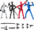 4Pack Assembled Titan T13 Action Figures Set - Lucky Dummy Nova 13 Action Figure Robot Anime Stick Figures Fidget Toys for Boys Multi Movable Join...