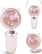 Handheld Fan Mini, Cute Hand Fan Portable, Powerful USB Rechargeable Fan with 4 Speeds and LED Display for Kids Women, Battery Small Electric Hand...