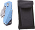 Amazon Basics Folding Utility Knife, Lightweight Aluminum Body with Holster, Light Blue...