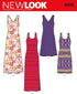 Simplicity Creative Patterns New Look 6210 Misses' Knit Dress in Two Lengths, A (10-12-14-16-18-20-22)...