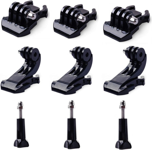J Hook Buckle Mount Kit for Gopro,Vertical Surface J Hook,Buckle Clip Quick Release Mount,Long Thumb Screw,Anti Rust Buckle Mount for Gopro Hero 1...