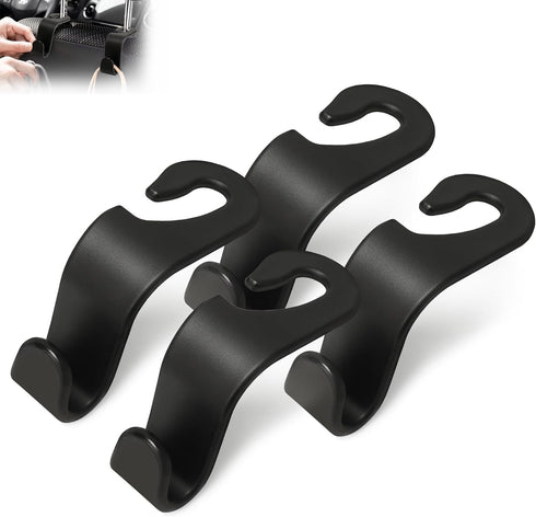 Car Seat Headrest Hook - Auto Seat Hook Hangers Storage Organizer, Universal Vehicle Back Seat Hanger Holder Hook for Purse Coat Handbag Bag Groce...