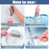 10 Packs Pumice Stone for Cleaning with 2 Universal Handle,Grey Pumice Stone Cleaner for Cleaning Toilets, Bathrooms, Kitchens, Spas, Pools, House...