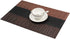 SHACOS Placemats Set of 4 Woven Vinyl Table Mats Place Mats for Dining Table Heat Resistant Wipe Clean (4, Ombre Coffee Black)...