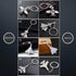 9pcs Airplane Keychain Set Spacecraft Aircraft Airliner Fighter Plane Model Creative Key Ring Gift for Aviation Enthusiast Pilot Aviator...