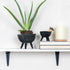 Creative Co-Op Boho Terracotta Footed Planter, Matte Black...