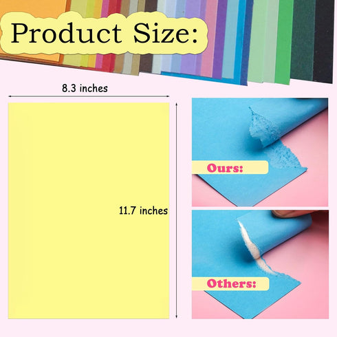 60 Sheets Colorful Cardstock Paper, 30 Color 180 GSM/67LB Thick Paper for Crafts, Card-making, Art-Painting and Printing...