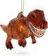 T-Rex Dinosaur Blown Glass Christmas Ornament...
