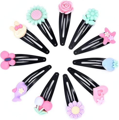 Onwon 100 Pieces 3D Candy Color Resin Flower Bow Fruit Animal Flatback Button for DIY Hair Clip Headband Scrapbooking Embelishments...