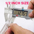 100 Pack 1/2 Inch Rope Light Clips with Stainless Steel Screws, P-Style Rope Light Mounting Clips, Outdoor Cable Clips for Christmas Parties Weddi...