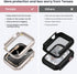 Tensea for Waterproof Apple Watch Screen Protector Case SE2 Series SE 6 5 4 40mm Accessories, iWatch Protective PC Face Cover Built-in Tempered Gl...