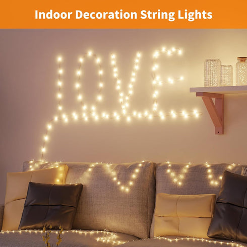TingMiao 6 Pack Fairy Lights Battery Operated 7.2 ft 20 LED Mini String Lights Waterproof Silvery Copper Wire Firefly Starry Lights for Wedding Be...