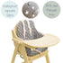 Messy Me High Chair Cushion for Wooden High Chairs - Easy to Fit Seat Pad - Fully Wipe Clean Baby Cushion Cover to Keep Baby Comfortable at mealti...