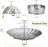 Vegetable Steamer Basket, Stainless Steel Folding Steamer, Insert for Veggie Fish Seafood Cooking, Expandable to Fit Various Size Pot(5.1" to 9")...