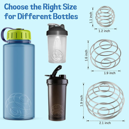 2 Pcs Shaker Balls, Shaker Bottle Ball Stainless Stee Protein Shaker Ball Mixer Ball Whisk Ball Blender Balls ?2 inch?...