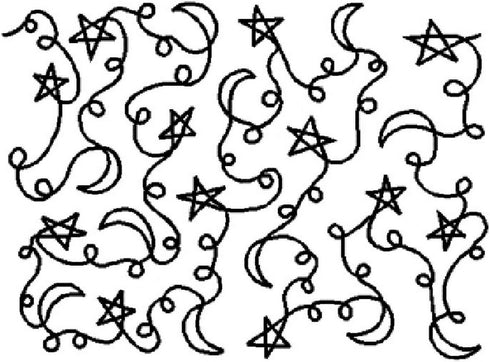 Quilting Creations Stars and Moons Quilt Stencil...