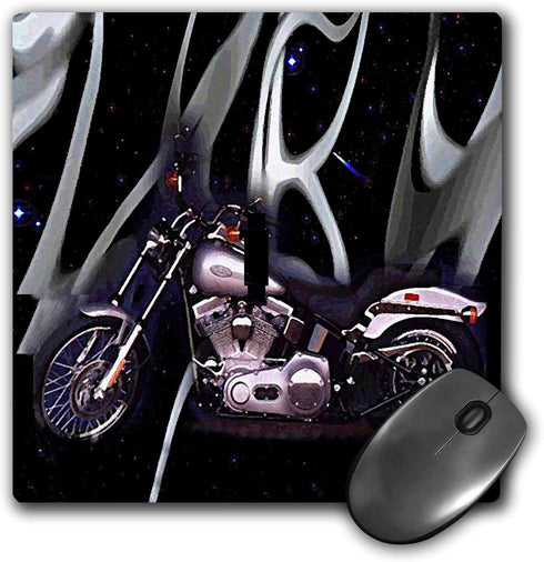 3dRose LLC Picturing Harley-Davidson Motorcycle Pattern Mouse Pad (mp_145_1)...