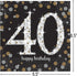 Sparkling Celebration 40 Luncheon Multicolor Paper Napkins ( 6.5" x 6.5" ) - Pack Of 16, Premium Quality & Eye-catching Design - Perfect For Birth...