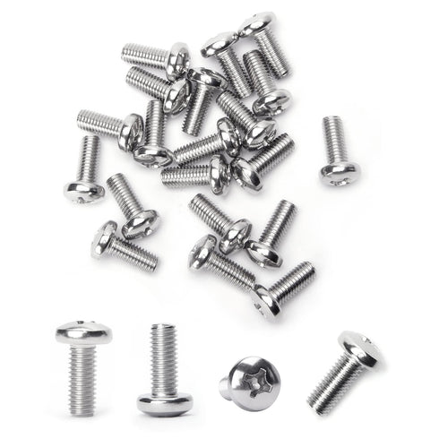 MroMax M8 x 20mm Machine Screws Pan Phillips Cross Head Screw 304 Stainless Steel Fasteners Bolts Silver Gray 20Pcs...