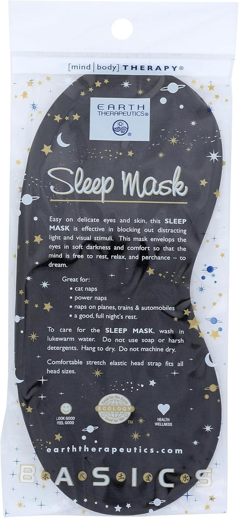 Earth Therapeutics Black Sleep Mask...