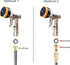 Garden Hose Nozzle Heavy Duty High Pressure Garden Sprayer for Car Washing, Watering Garden, Showering Dog & Pets with 7 adjustable patterns and f...