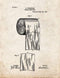 Toilet Paper Roll Patent Print Old Look (13" x 19") M11329...