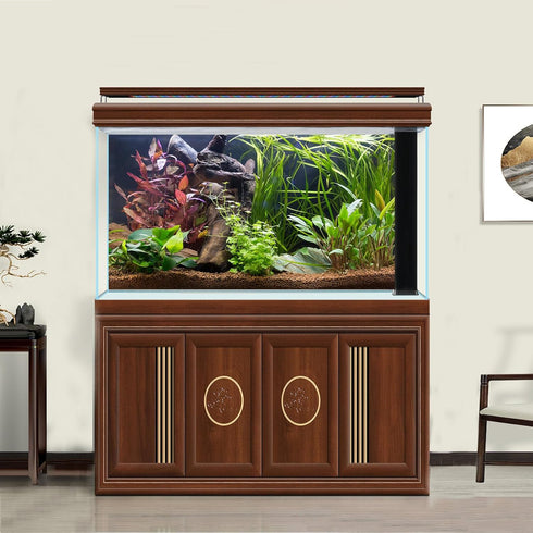 Aquarium Background Tropical Planted Freshwater Terrarium Background Aquatic Plants Rocks with Moss Roots Tropical Style Aquarium Backdrop Fish Ta...