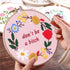 Artilife Embroidery Kit with Pattern and Instruction, Funny Cross Stitch Kits Include Embroidery Cloth, Hoop, Color Thread and Needles......