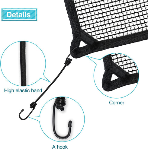 Coarbor 36"x36" Outdoor AC Unit Cover Mesh Outside Air Conditioner Compressor Condenser Defender Cover Dog Playpen Cover with 4 Bungee Cords...