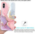 JIAXIUFEN Compatible iPhone X iPhone Xs Case Gold Sparkle Glitter Marble Slim Shockproof Flexible TPU Soft Case Silicone Cover Phone Case Pink Pur...