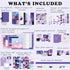 Draupnir Aesthetic Scrapbook Kit(348pcs), Bullet Junk Journal Kit with Journaling/Scrapbooking Supplies, Stationery,A6 Grid Notebook with Graph Ru...