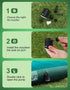 Mini Air Pump Protable,Camping Gear Must Haves,Rechargeable Powered Air Pump,Small Travel Air Pump for Inflate Deflate with Camping Lights,for Raf...