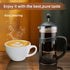 RAINBEAN Mini French Press Coffee Maker, 1 Cup, 12oz, Maximum Flavor Brewer with Stainless Steel Filter, 350ml - Small...