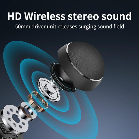 Portable Bluetooth Speaker - 360°HD Sound, Bluetooth 5.3,/TWS Stereo Sound/Magnetic for Speaker/Great bass quality/15H Playtime/TWS Pairing/for Ho...