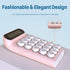 Mechanical Switch Calculator,Handheld for Daily and Basic Office,10 Digit Large LCD Display (Pink)...