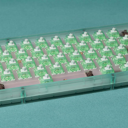 GATERON Cap Anniversary Keyboard Switches, Blue Green Color Pre-lubed Compatible for Gaming MX Mechanical Keyboard RGB SMD LED 5 Pin Linear Key Sw...