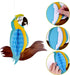 TUPARKA 6 Pieces Tropical Birds Honeycomb Parrot Hawaiian Summer Beach Tiki Bar Luau Party Home Classroom Hanging Decorations(Parrot)...