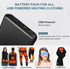 Battery Pack for Heated Vest, 5V 2A 10000mAh USB Power Bank with USB-C Charging Cable, Ultra Thin Portable Charger for Heated Jacket, Pants, Scarf...