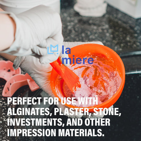 4PCS Autoclavable 7.5” Handle Spatula, Dental Straight Spatula, Dental Alginator Mixer, Mixing Spatula Alginate Spatula Plaster Spatula 4 Blue...
