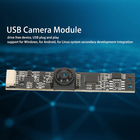 USB Camera Module, 7mm Ultra Thin, 2MP Camera Module, 1080P HD PX, 1/2.7in Industrial Grade COMS Sensor, USB Plug and Play...