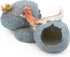 AQUA KT Aquarium Landscape Cichlid Stone Fish Hideout Rock Betta Cave Double Cave Design Dinosaur Eggs Shape Recommended for Fish Tank Decoration...