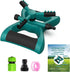LAOZHOU Sprinkler Water Sprinklers for Lawn Yard and Garden Large Coverage Area Oscillating Hose 360 Degree Rotating Sprinkler Irrigation System (...