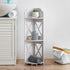 TuoxinEM Corner Shelves for Bathroom Storage, Waterproof Toilet Paper Holder Stand, White...
