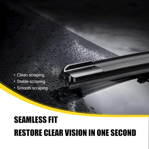 4 PCS Car Wiper Blade Replacement Strip, 28" 45-degree Wiping Angle Boneless Structure Windshield Cleaning Wiper Rubber Strip, Modification Access...