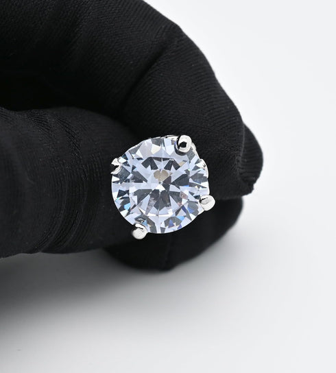 Polyhedral Zircon Gemstone Cufflinks for Men In Gift Case Round Golden/Silver Zircon Crystal Men's Cufflinks Set for Wedding Party Anniversary Bus...