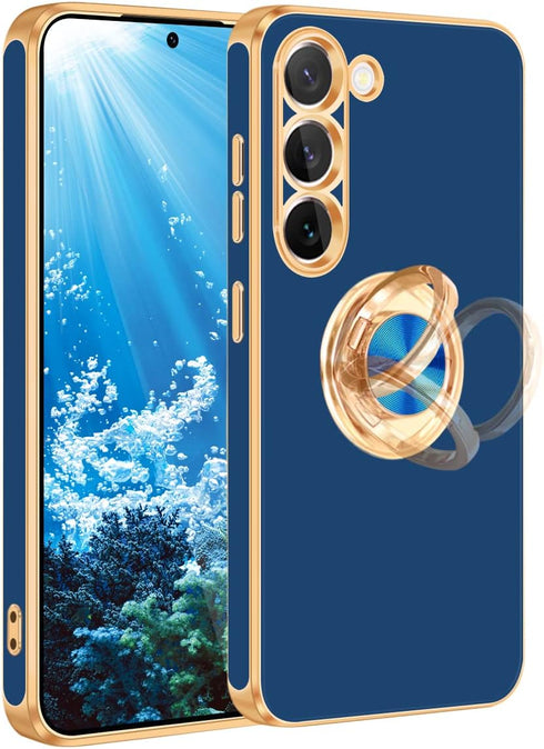 Fingic Samsung Galaxy S23 Plus Case, Galaxy S23 Plus Case with 360° Ring Holder Phone Case for Women Girls Slim Kickstand Magnetic Support Car Mou...