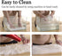 IVON 15.5'' White Round Faux Fur Rug, Fluffy Soft Rug Cushion for Chair, Background for Nail Desk Photos (1pcs White)...