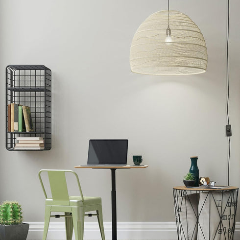 DiCUNO E26 Hanging Lantern Extension Cord Cable, Light Socket On Off Inline Cord Switch Control Lamp, 6.6 Feet (2M), Black, 1-Pack...